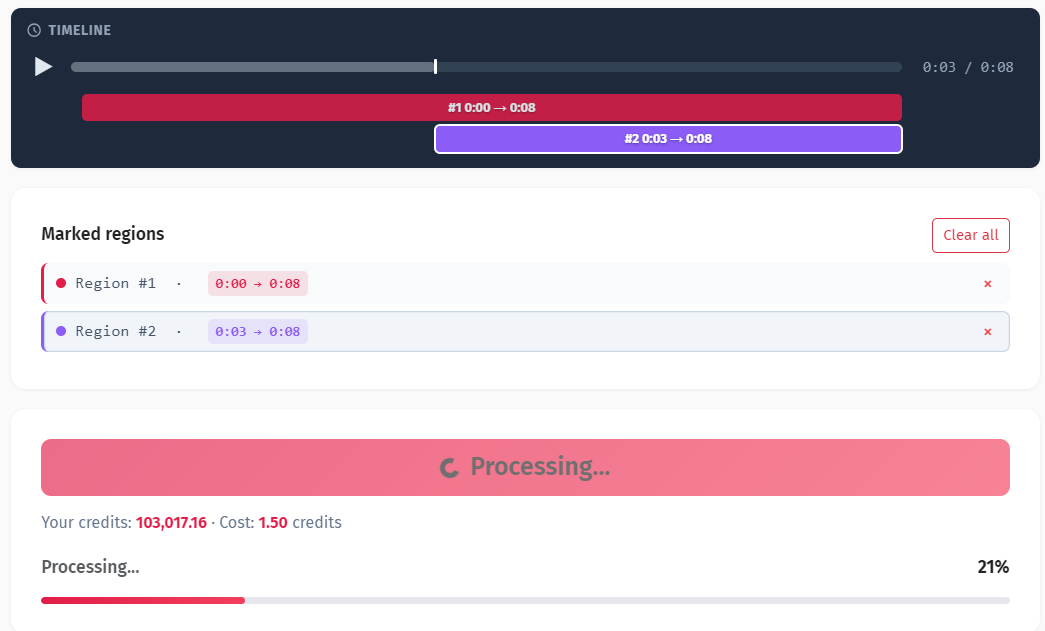 Obrada kadar po kadar