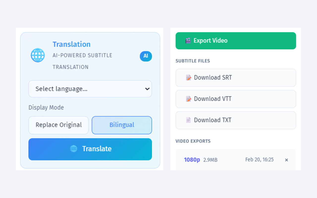 Multilingual Translation & Bilingual Display