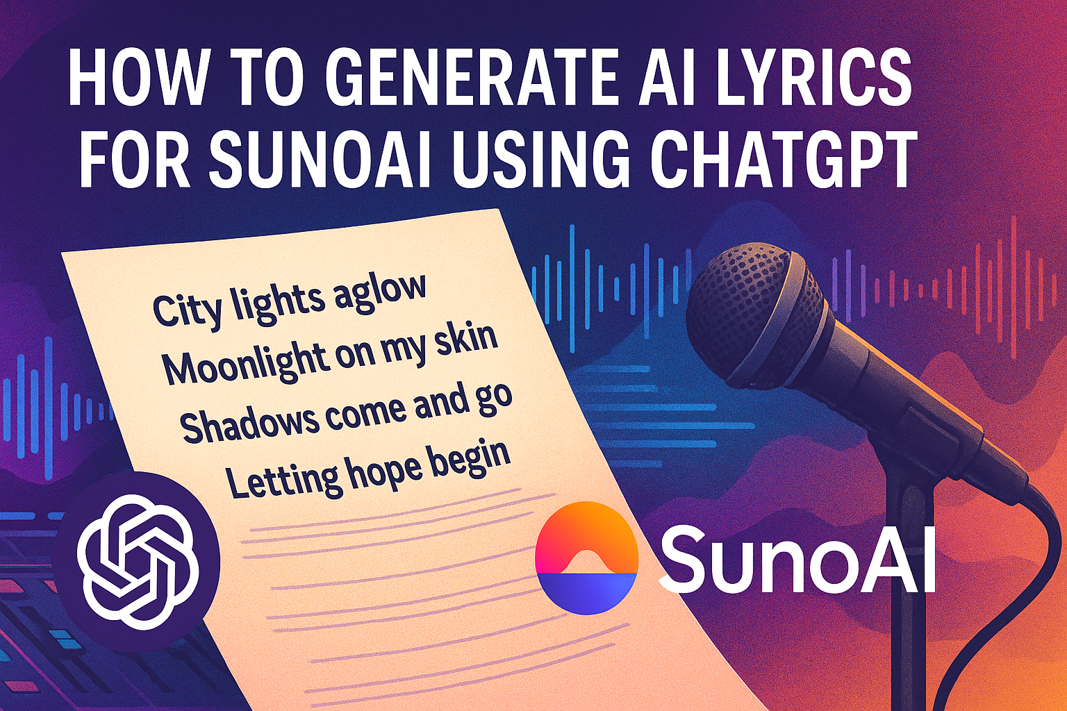 How to Generate AI Lyrics for SunoAI Using ChatGPT