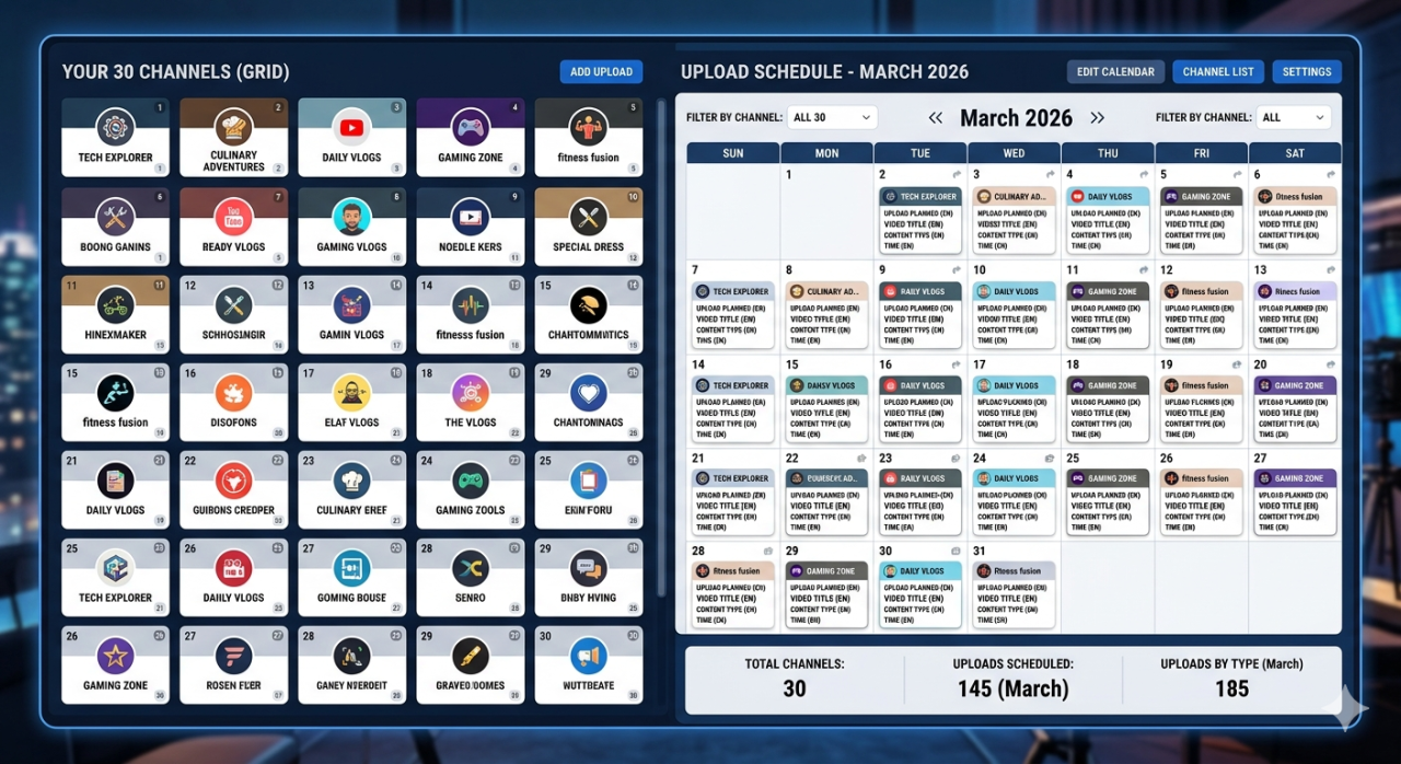 Thirty YouTube Channels and I Was Going Crazy Deciding When to Upload Where So I Built an API