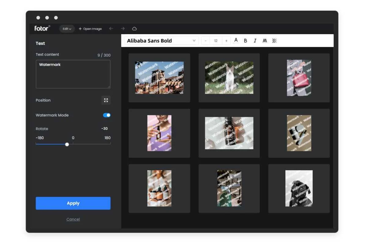 Fotor watermark remover