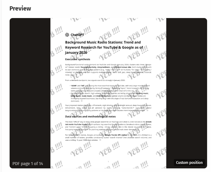 Tekststempels op elke pagina